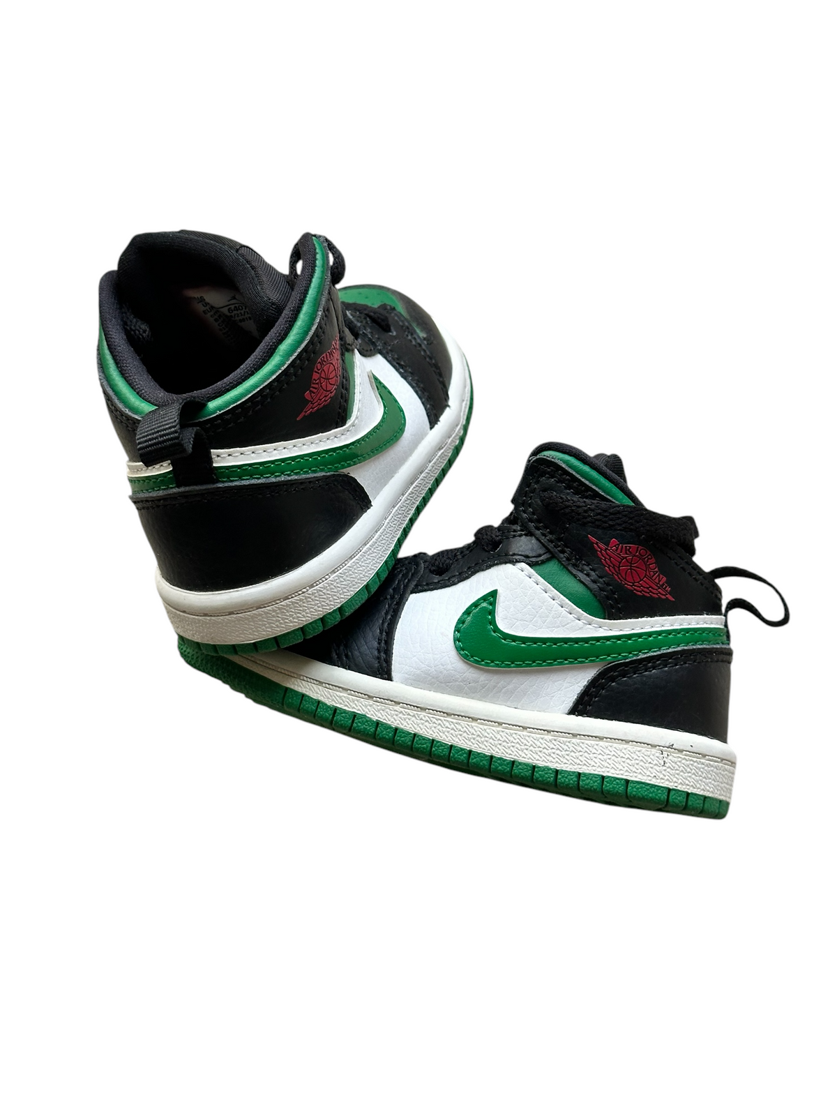 Nike Air Jordan 1 Mid Black Pine Green sneakers - Size 22