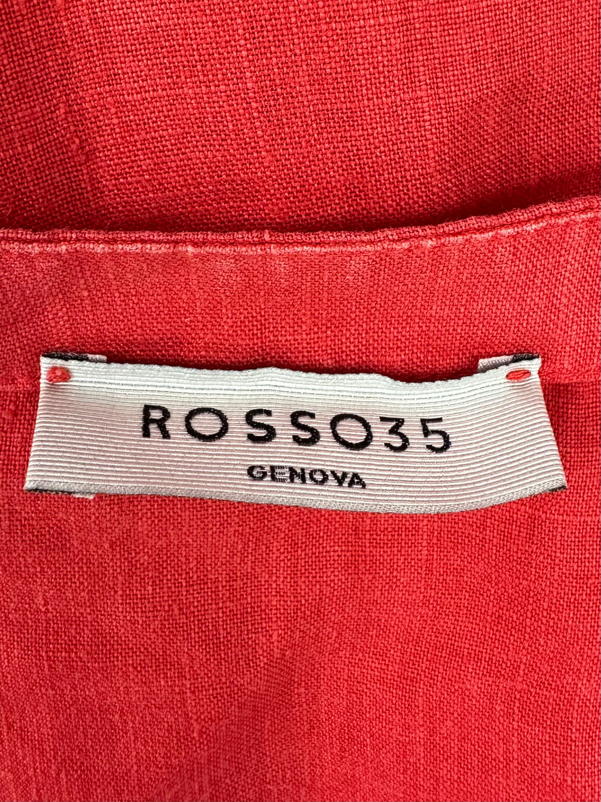 Rosso35 maxi dress linen red - size 46 IT