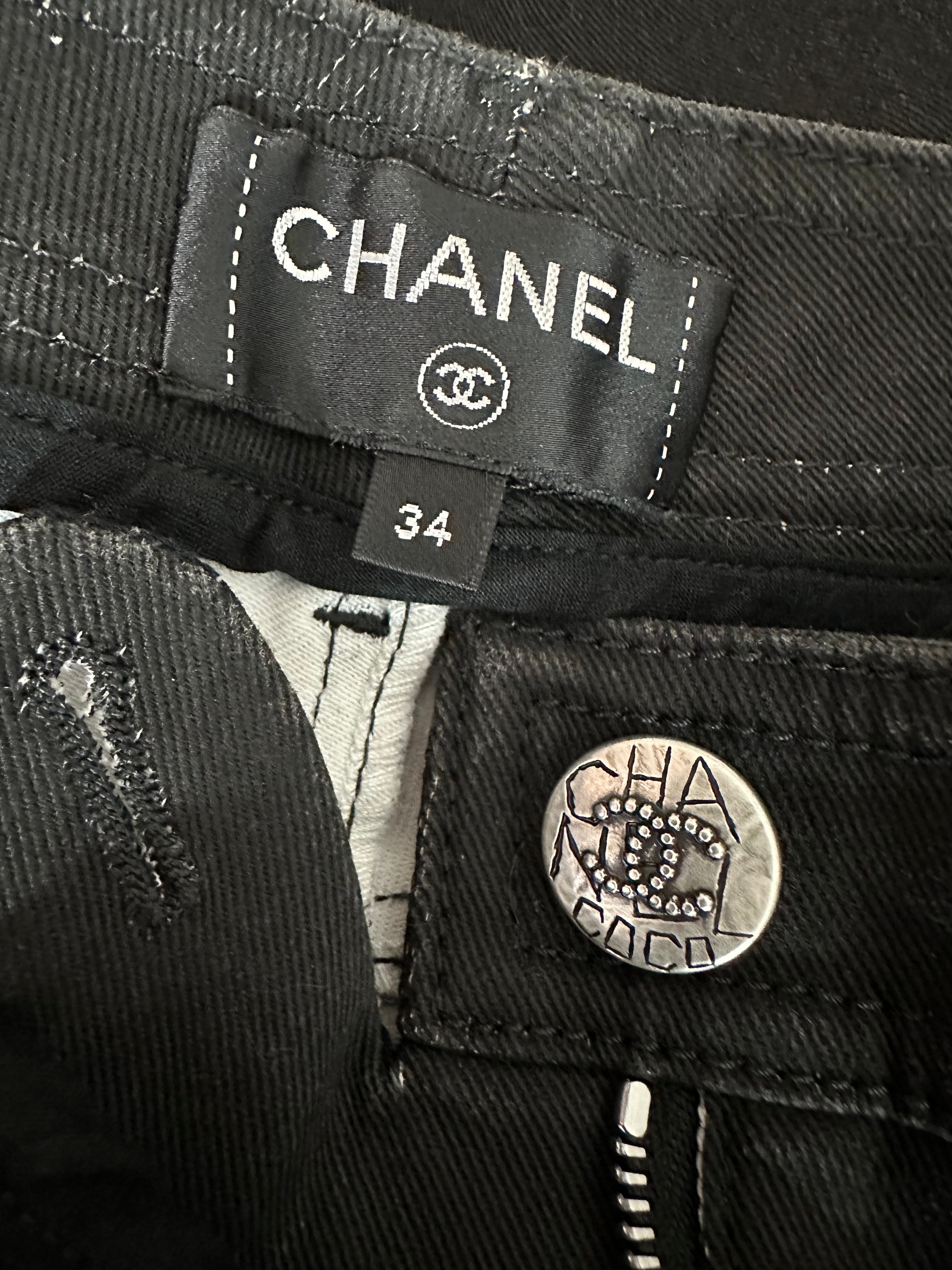 Chanel straight jeans 22 Cruise collection - size 34