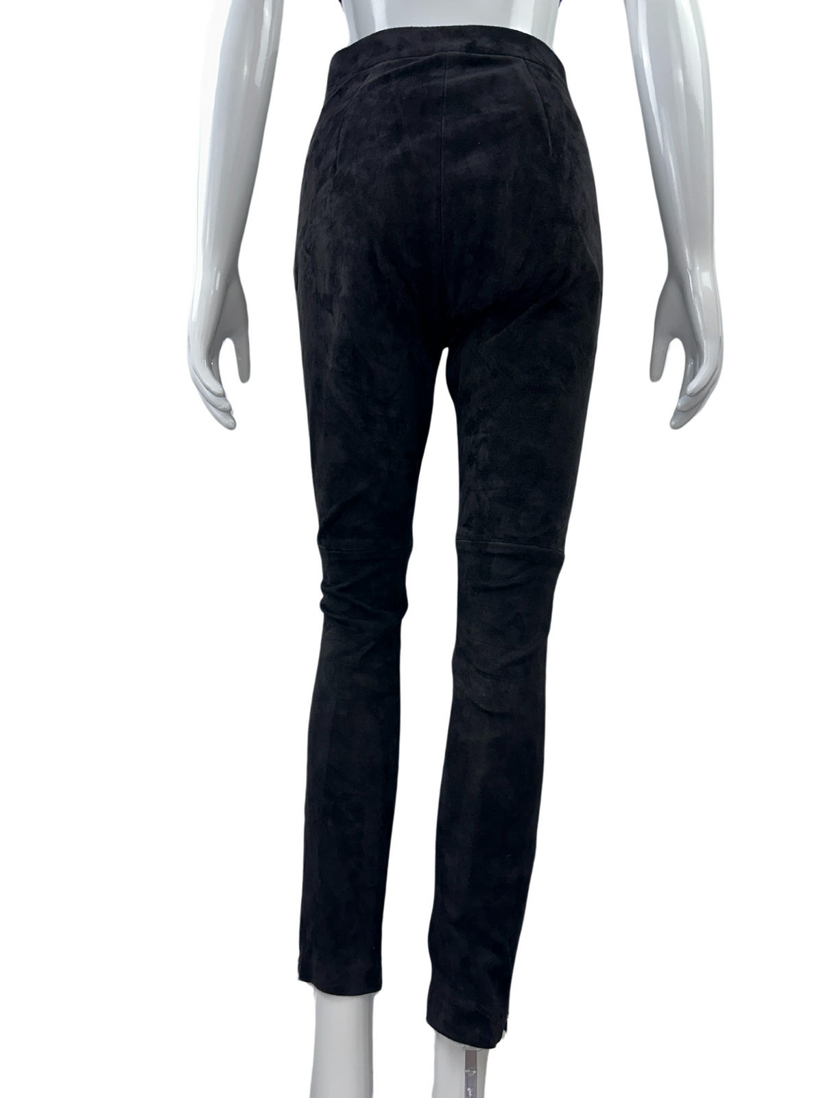 Dior black suede slim-fit pants - size 36