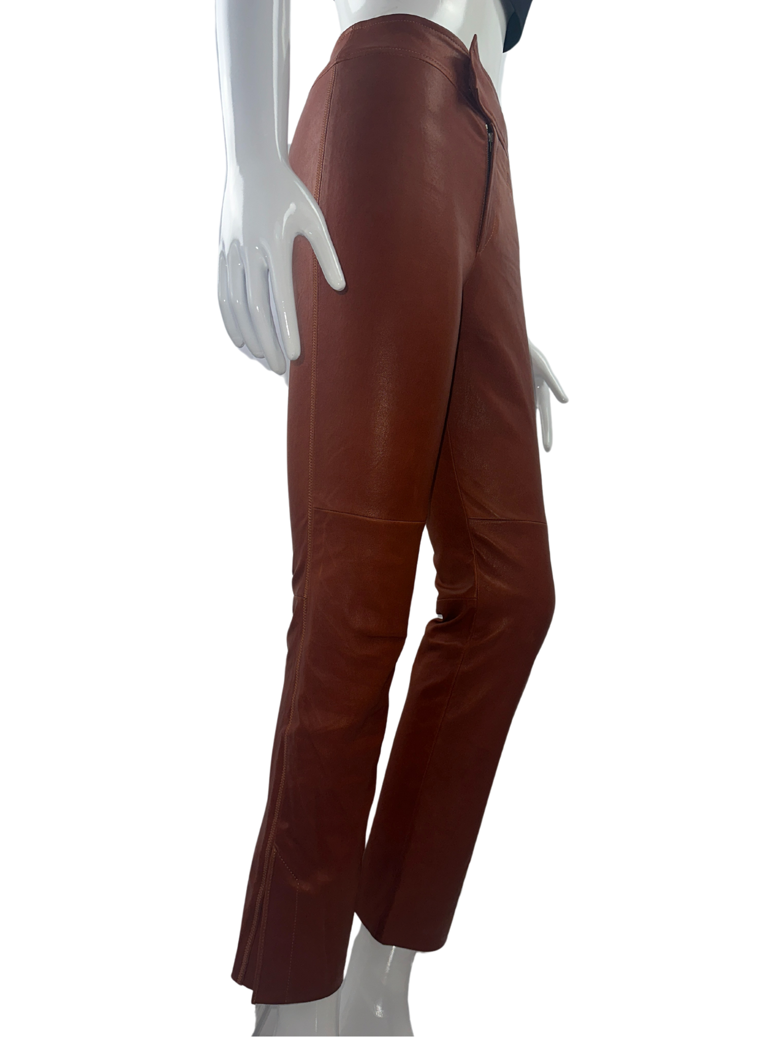 Isabel Marant light brown leather pants - size 34