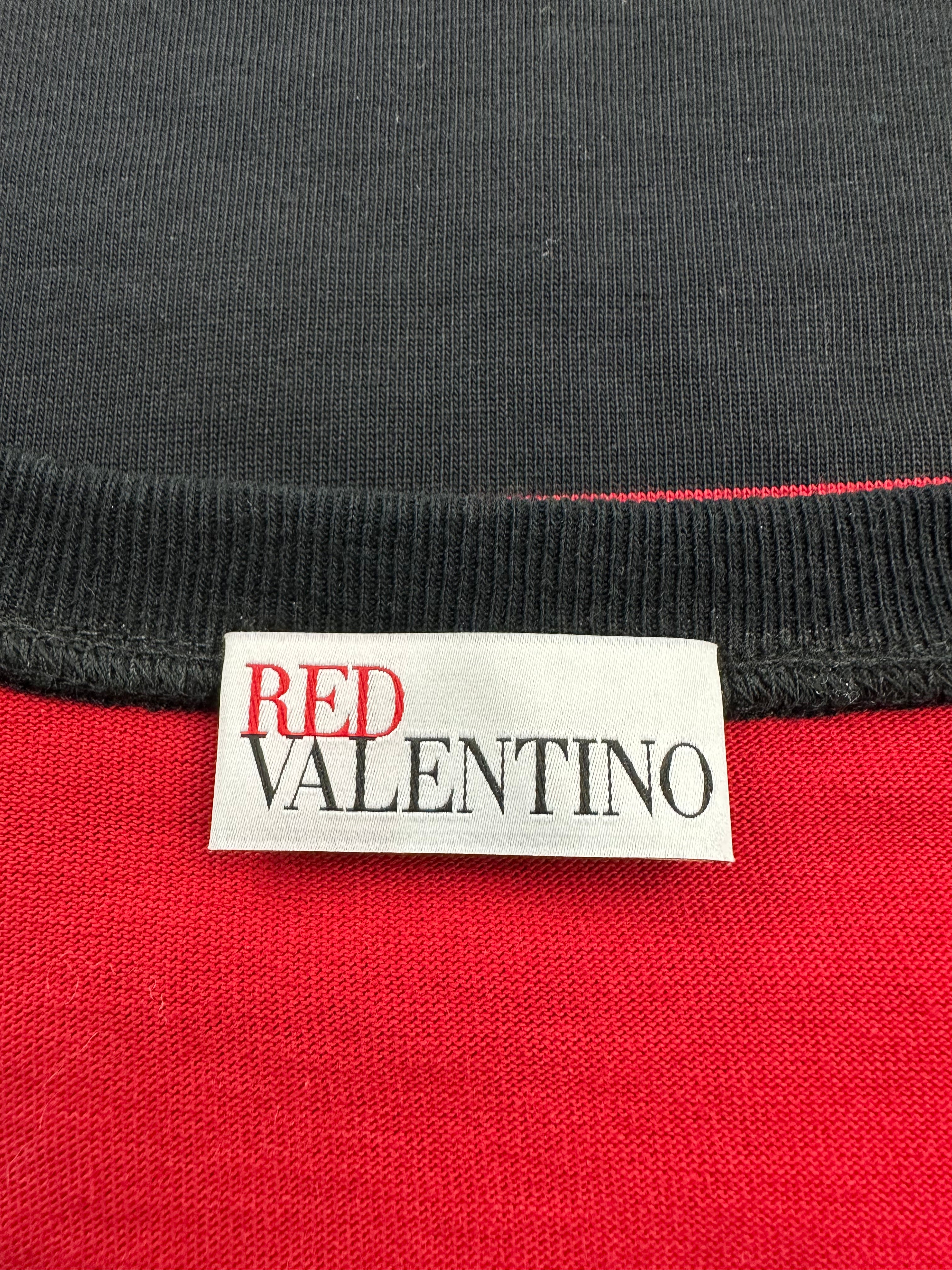 Red Valentino "RedValentino R" print striped T-shirt - size S